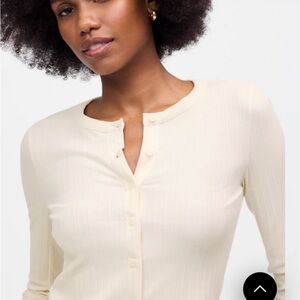 Madewell Ivory Button Down Top